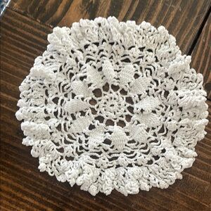 White Lace Decor with Intricate Floral Patterns